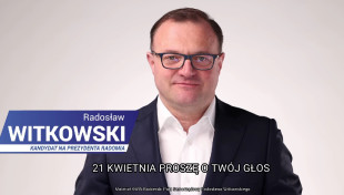 Spot wyborczy Radosława Witkowskiego [WIDEO]