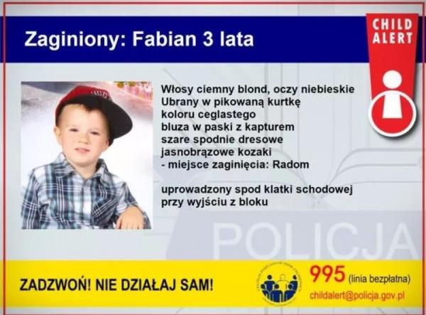 Po raz drugi został w Polsce użyty system Child Alert