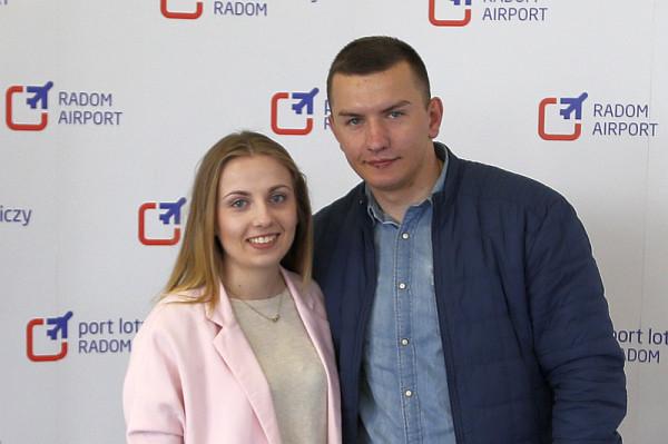 Sylwia Urbańska i Mateusz Śmiałek przed odlotem do stolicy Niemiec