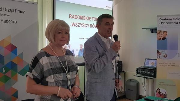 Andrzej Sałata i Maria Majda z WUP