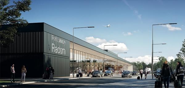 Jedna z wizualizacji nowego lotniska w Radomiu