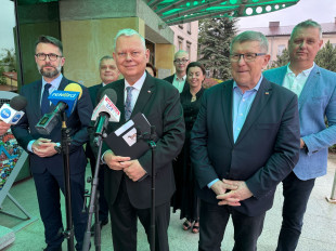 Od lewej: Radosław Fogiel, Marek Susi, Zbigniew Kuźmiuk i Artur Standowicz