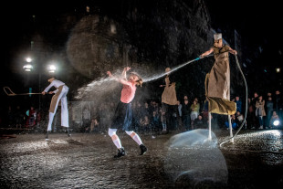 Świniopolis, ostatnia Ulica Teatralna na Pl. Jagiellońskim