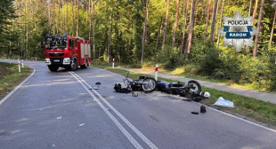 Śmiertelne zderzenie czołowe dwóch motocykli