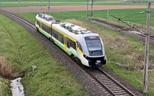 Test 61WE na torze w Żmigrodzie