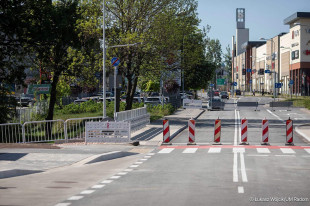 Most na ul. Chrobrego tuż przed otwarciem ruchu
