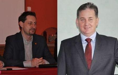 Fot. Poseł Armand Ryfiński i przewodniczący Dariusz Wójcik