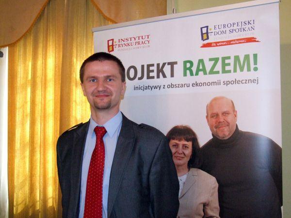 Jarosław Szczepaniak przedstawiciel Fundacji ?Nowy Staw?