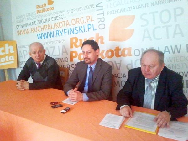 Od lewej: Ryszard Staniec, Armand Ryfiński, Zygmunt Kacprzak 