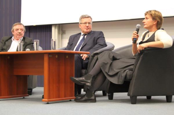 Tadeusz Ślifirczyk, Bronisław Komorowski i Agnieszka Wolfram-Zakrzewska