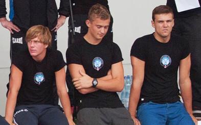 Od lewej: Adam Kowalski, Bartłomiej Bołądź, Jakub Wachnik