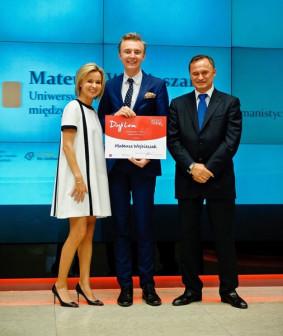 Mateusz Wojcieszak w towarzystwie Jolanty Pieńkowskiej, żony Leszka Czarneckiego