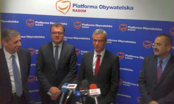 Od lewej: Zbigniew Banaszkiewicz, Andrzej Biernat, Radosław Witkowski, Wiesław Wędzonka