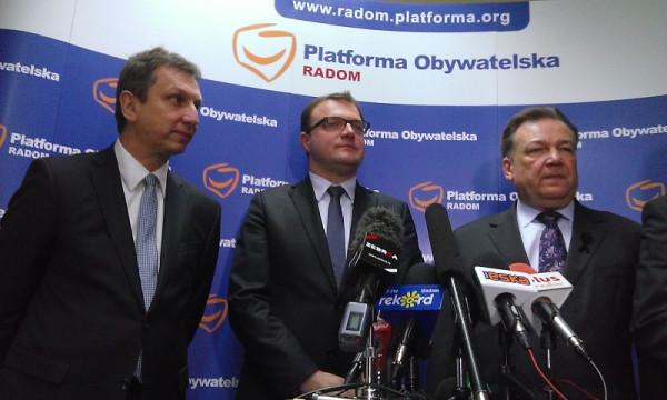 Od lewej: Andrzej Halicki, Radosław Witkowski, Adam Struzik