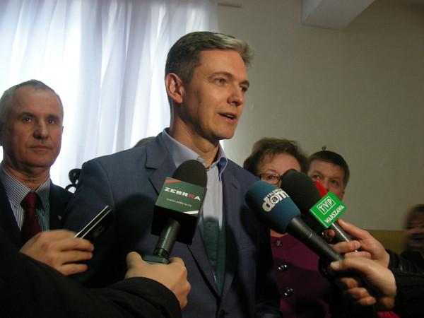 Adam Jarubas, marszałek województwa świętokrzyskiego oraz kandydat Polskiego Stronnictwa Ludowego na