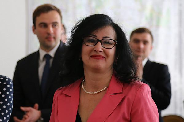 Magdalena Lasota tuż po ślubowaniu