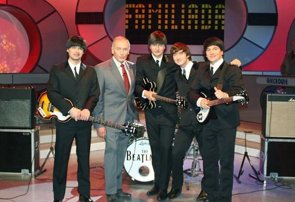 The Beatlmen w Familiadzie. Foto: thebeatlmen.pl