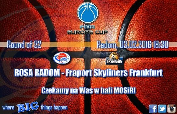 18:30 Rosa - Fraport Skyliners. Foto: RosaSport.pl