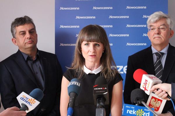 Od lewej: Cezary Brymora, Katarzyna Kalinowska, Borysław Szlanta