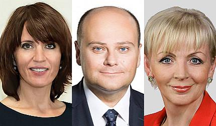 Od lewej: Anna Białkowska, Andrzej Kosztowniak, Anna Kwiecień