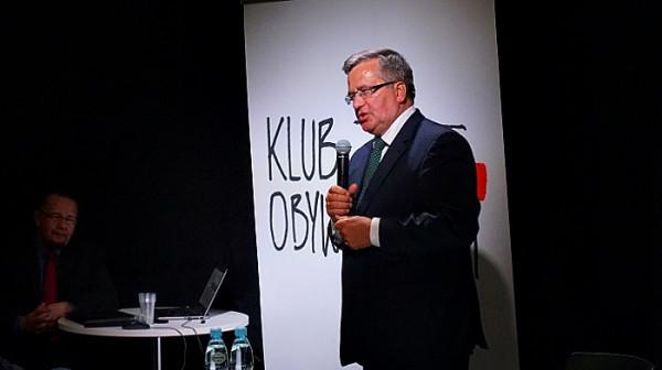 Bronisław Komorowski podczas spotkania w Radomiu