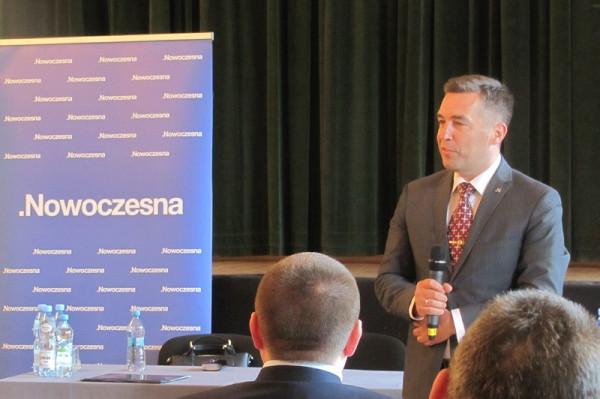 Zbigniew Gryglas w Kozienicach. Foto: Nowoczesna - Radom