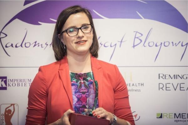 Ewa Brzozowska - zdobywczyni statuetki Ikona Radomskiej Blogosfery