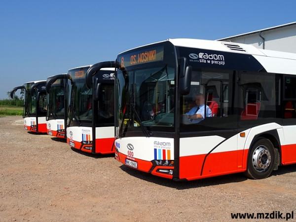 Przody nowych Solarisów Urbino. Foto: MZDiK