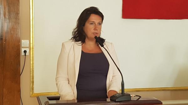 Dorota Sidorko podczas poniedziałkowej sesji Rady Miejskiej w Radomiu