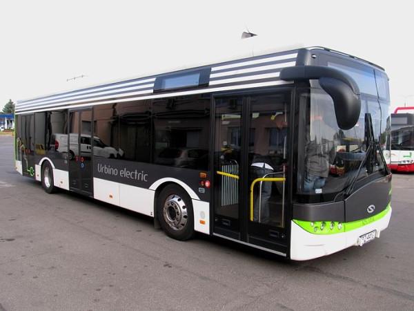 Elektryczny Solaris w zajezdni Żakowice. Foto: MPK