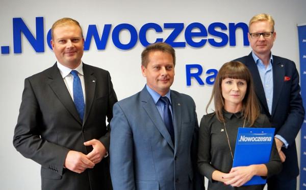 Od lewej: Witold Zembaczyński, Wojciech Bernat, Katarzyna Kalinowski i Michał Stasiński