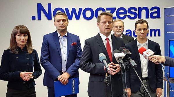 Od lewej: Katarzyna Kalinowska, Marcin Hetman, Wojciech Bernat, Adam Fundowicz oraz Patryk Fajdek
