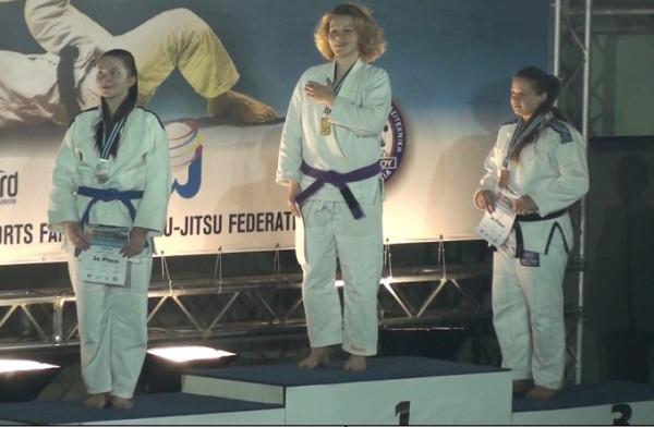 Joanna Gabryluk na pierwszym stopniu podium