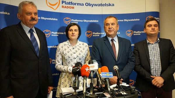 Od lewej: Andrzej Łuczycki, Marta Michalska-Wilk, Wiesław Wędzonka, Dawid Ruszczyk