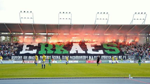 Kibice Radomiaka podczas ostatniego meczu z Olimpią (2:1). Foto: Radomiak.pl