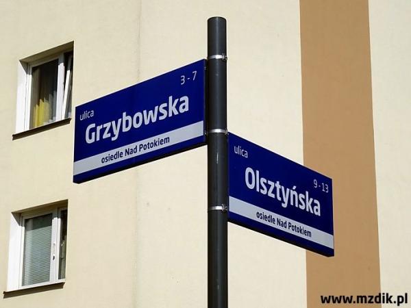 Nowe tabliczki SIM są już na osiedlu Nad Potokiem. Foto: MZDiK