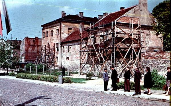 Prace konserwatorskie przy baszcie w 1967 r. Foto: W. Kalinowski