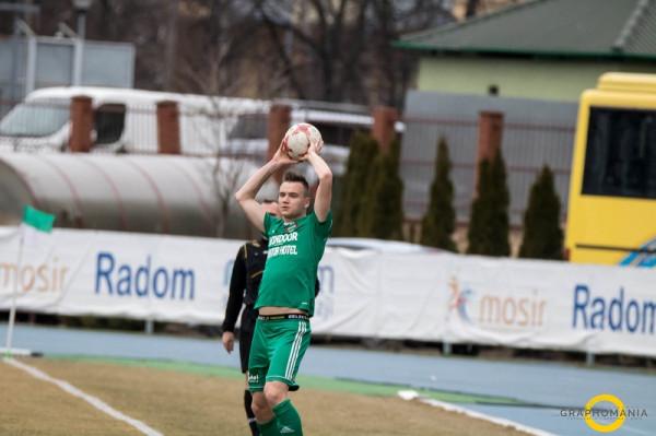 Mateusz Zając podczas meczu z Legionovią. Foto: Radomiak.pl