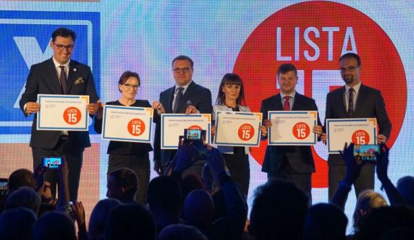 Liderzy koalicji na scenie 