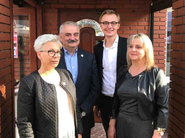 Od lewej: Monika Domańska, Marek Kwiatkowski, Mateusz Wojcieszak, Agnieszka Prokopczyk-Tulik