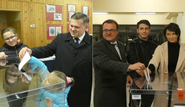Wojciech Skurkiewicz i Radosław Witkowski oddali swe głosy wraz z rodziną