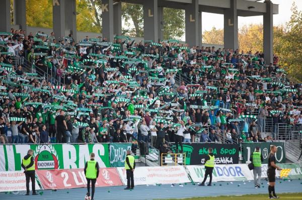 Na trybunach znów będzie gorąca atmosfera! Foto: Radomiak.pl
