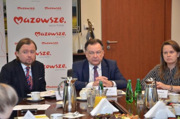 Adam Struzik w środku, z lewej Mariusz Frankowski