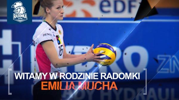 Emilia Mucha gra na pozycji przyjmującej