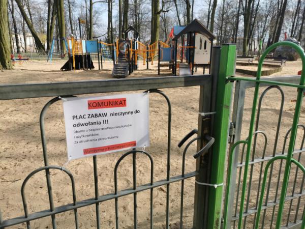 Już wcześniej zamknięto na terenie Radomia place zabaw