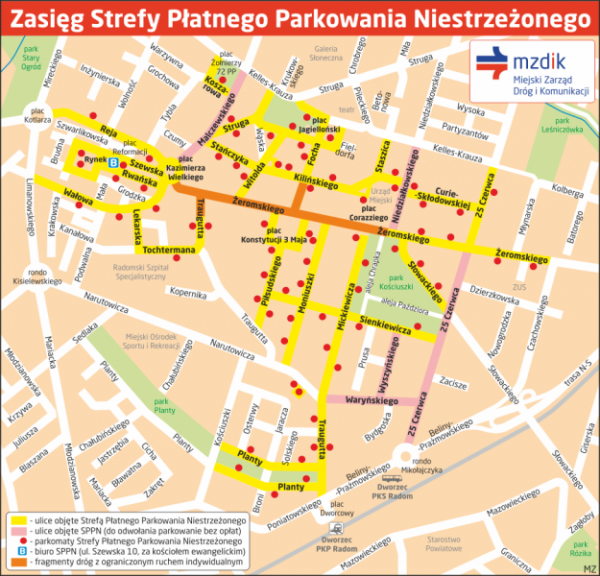 Strefa Płatnego Parkowania Niestrzeżonego od 7 stycznia 2021 roku m,m ,m,