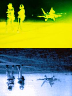 Ryszard Waśko,War Games No 1, oil on canvas and photograph, 50x70cm, fot archiwum artysty