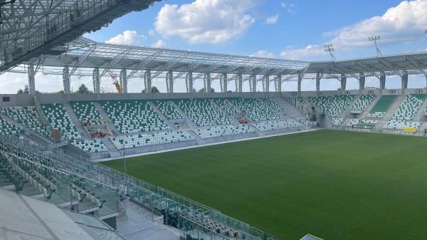 Trybuna wschodnia stadionu Radomiaka
