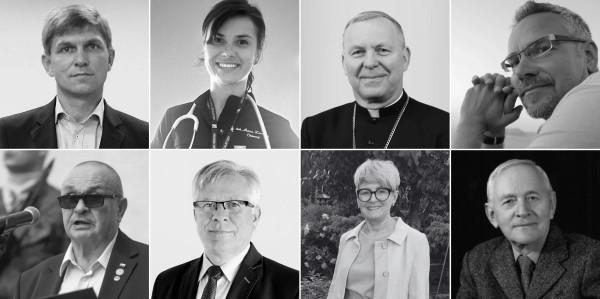 Krzysztof Sońta, Anna Zaremba,  Bp Piotr Turzyński, Rafał Natorski, Stanisław Kowalski, Włodzimier Pujanek Violetta Wilk, Wojciech Stan