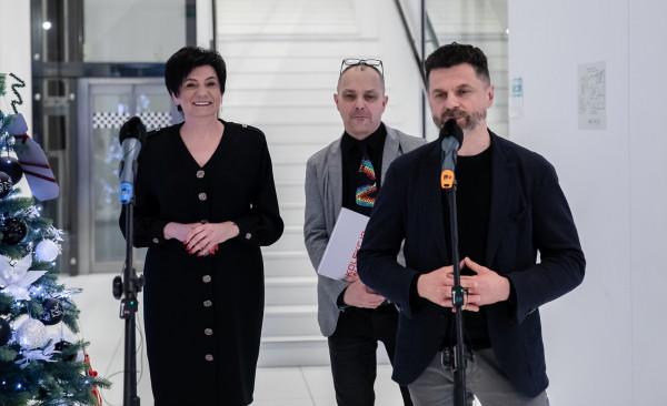 Od lewej: Wioletta Kotkowska, Mariusz Jończy, Łukasz Rudecki